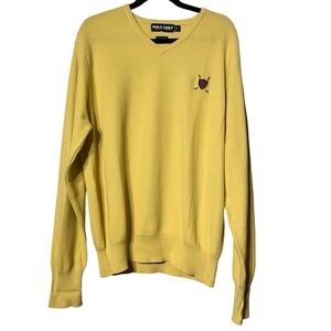 ⛳️ VINTAGE‎ | Polo Golf V-Crewneck - Sz Large